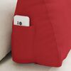 vidaXL Coussin de Dos Rouge 60 x 20 x 50 cm tissu