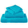 vidaXL Serviettes de toilette premium SOLUND 10 pi&egrave;ces Turquoise 30 x 30 cm 600 g/m&sup2;