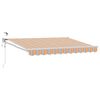 vidaXL Auvent r&eacute;tractable &eacute;lectrique Bleu et Orange 3 x 2,5 m
