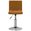 vidaXL Tabouret de bar Marron Velours