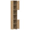 vidaXL Armoire de salle de bain chêne artisanal 30x30x183,5 cm