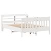 vidaXL Cadre de lit sans matelas blanc 160x200 cm bois de pin massif