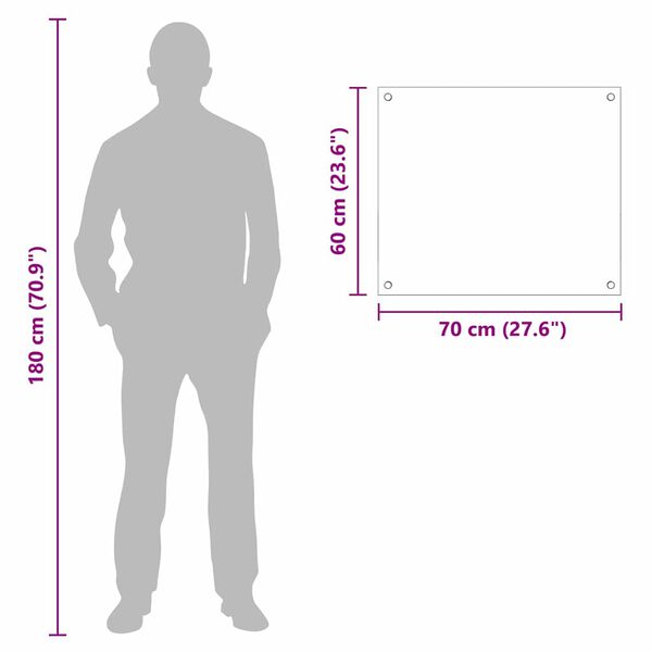 Protection De Cuisine Blanc 70 X 40 Cm Verre Trempé | Leroy Merlin