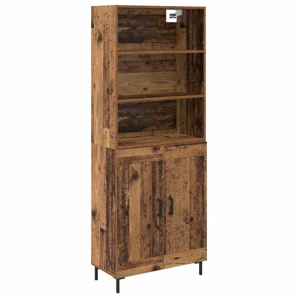 vidaXL Haut Armoire Bois ancien 69,5 x 34 x 180 cm Bois d'ing&eacute;nierie