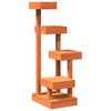 vidaXL Arbre &agrave; chat cire marron 45,5x49x103 cm bois de pin massif