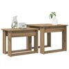 vidaXL Ensemble de tables basses 2 pcs Ch&ecirc;ne artisanal