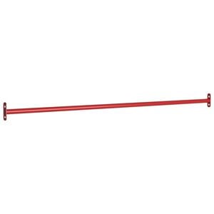 vidaXL Barre de retournement 125 cm Acier Rouge