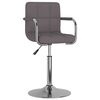vidaXL Tabouret de bar Taupe Tissu