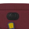 vidaXL Fauteuil inclinable de massage &eacute;lectrique Rouge bordeaux Tissu