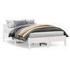 vidaXL Cadre de lit sans matelas blanc 160x200 cm bois de pin massif