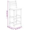vidaXL Ensemble de bar de jardin 3 pcs bois d'acacia solide