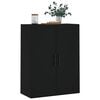 vidaXL Armoire murale noir 69,5x34x90 cm