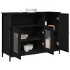 vidaXL Buffet Ch&ecirc;ne noir 100 x 35 x 75 cm