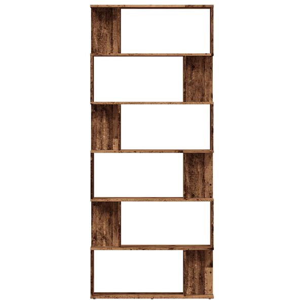 vidaXL Biblioth&egrave;que vieux bois 80x24x192 cm bois d'ing&eacute;nierie