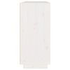 vidaXL Buffet blanc 110x34x75 cm bois massif de pin