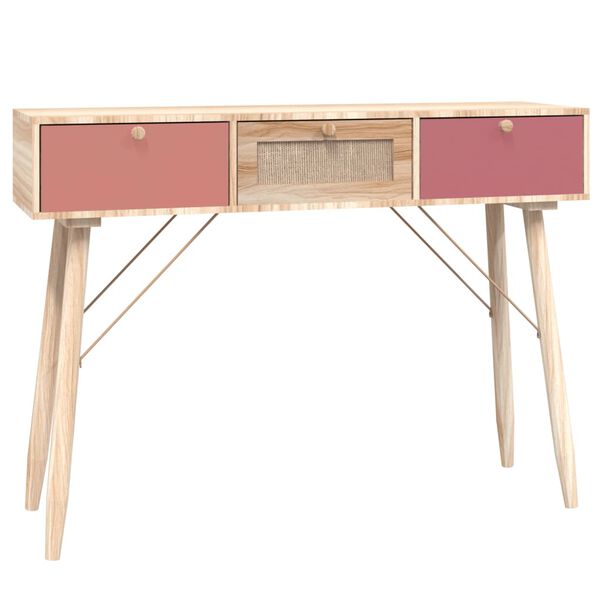 vidaXL Table console avec tiroirs 105x30x75 cm bois d'ing&eacute;nierie