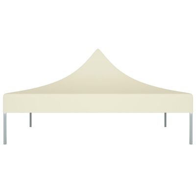vidaXL Toit de tente de réception 2x2 m Crème 270 g/m²