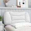vidaXL Coussin de t&ecirc;te de lit Hvar blanc 90 cm similicuir
