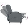 vidaXL Fauteuil inclinable &eacute;lectrique Gris Similicuir