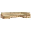 vidaXL Ensemble de canap&eacute;s d'ext&eacute;rieur 8 pc Blanc et Beige