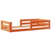 vidaXL Cadre de lit sans matelas cire marron 90x190 cm bois pin massif