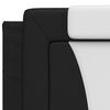 vidaXL Cadre de lit Viana avec LED sans matelas noir et blanc 200x200 cm