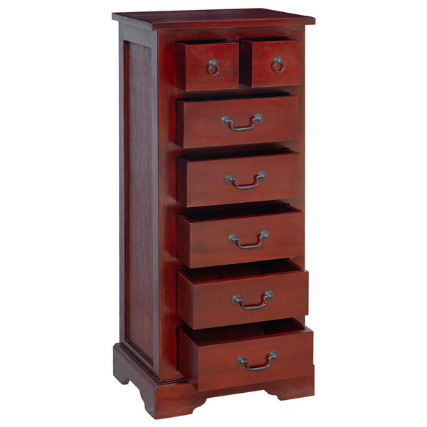 vidaXL Commode Marron 45 x 35 x 100,5 cm Bois de Mahogany Massif