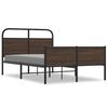 vidaXL Cadre de lit sans matelas 135x190 cm ch&ecirc;ne marron