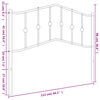 vidaXL T&ecirc;te de lit de remplacement m&eacute;tal blanc 100 cm