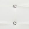 vidaXL Lit avec matelas Blanc Similicuir 140x200 cm