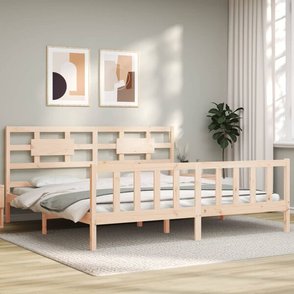 vidaXL Cadre de lit sans matelas bois massif de pin