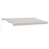 vidaXL Auvent r&eacute;tractable Gris clair et blanc 3 x 2,5 m