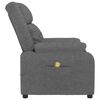 vidaXL Fauteuil de massage Gris foncé Tissu