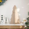 vidaXL Arbre de No&euml;l en bois pour d&eacute;coration 69,5cm bois massif de pin