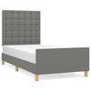 vidaXL Cadre de lit sans matelas avec t&ecirc;te de lit 80x200cm tissu