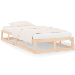 vidaXL Cadre de lit sans matelas 90x200 cm bois massif