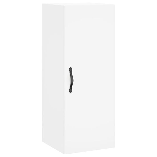 vidaXL Armoire murale blanc 34,5x34x90 cm bois d'ing&eacute;nierie