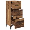 vidaXL Buffet Bois Ancien 34,5 x 34 x 90 cm Bois d'ing&eacute;nierie