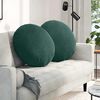 vidaXL Coussins de si&egrave;ge 2 pcs Vert fonc&eacute; &Oslash; 40 x 13 cm Velours