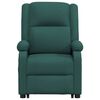 vidaXL Fauteuil de massage Vert fonc&eacute; Tissu