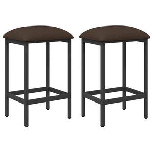 vidaXL Tabouret de bar 2 pc Taupe 40 x 32 x 74 cm Bois d'ing&eacute;nierie