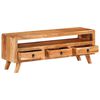 vidaXL Meuble TV 110x30x40 cm Bois d'acacia massif