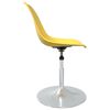 vidaXL Chaises &agrave; manger pivotantes lot de 4 jaune PP