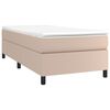 vidaXL Sommier &agrave; lattes de lit avec matelas Cappuccino 90x200 cm