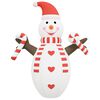 vidaXL Bonhomme de neige gonflable de Noël avec LED 630 cm