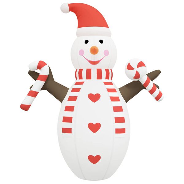 vidaXL Bonhomme de neige gonflable de Noël avec LED 630 cm