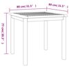 vidaXL Ensemble à manger de jardin 3 pcs Bois de teck massif