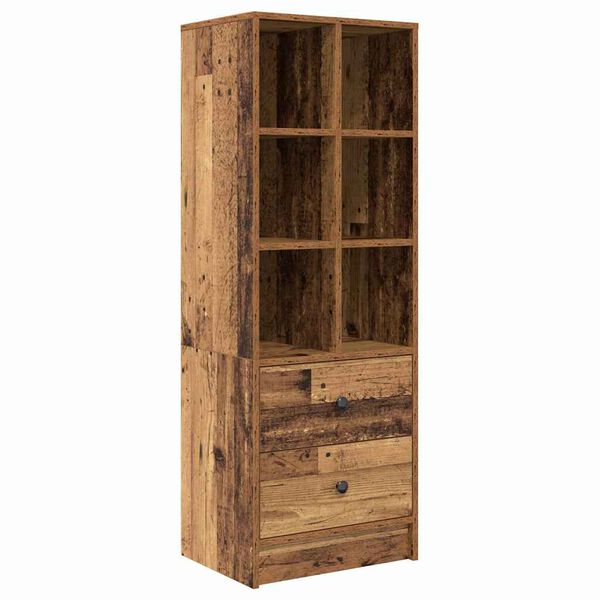 vidaXL Haut Armoire avec tiroir Bois ancien 45,5 x 34 x 127 cm
