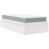vidaXL Lit avec matelas blanc 90x200 cm bois massif de pin