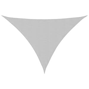 vidaXL Voile d'ombrage gris clair 7x5x5 m 100% polyester oxford